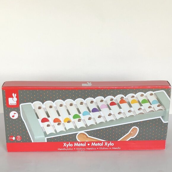 Janod - Confetti Wooden and Metal Xylophone New in Box For Age 2+ - Picture 5 of 10